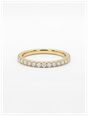 0.25ct Round Brilliant Natural Diamond 9ct Yellow Gold Half Eternity HET100160/Y