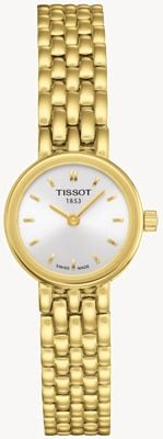 Tissot Women's Lovely Gold Plated Bracelet Plated Silver Dial T0580093303100