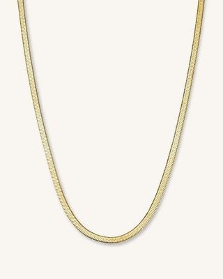 Rosefield Jewellery Ladies Gold plated stainless steel Snake Necklace Gold JTNFS3G-J379