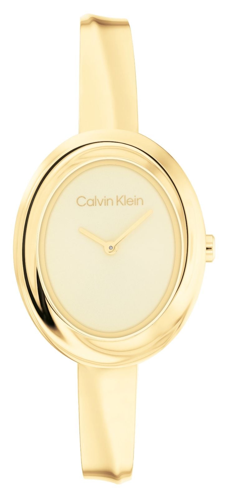 Calvin Klein Lunette torsadÃ©e (26 mm) cadran dorÃ© / montre