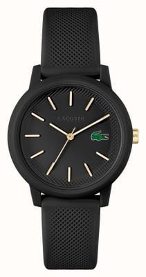 Lacoste 12:12 | черный циферблат | часы с черным полимерным ремешком 2001212