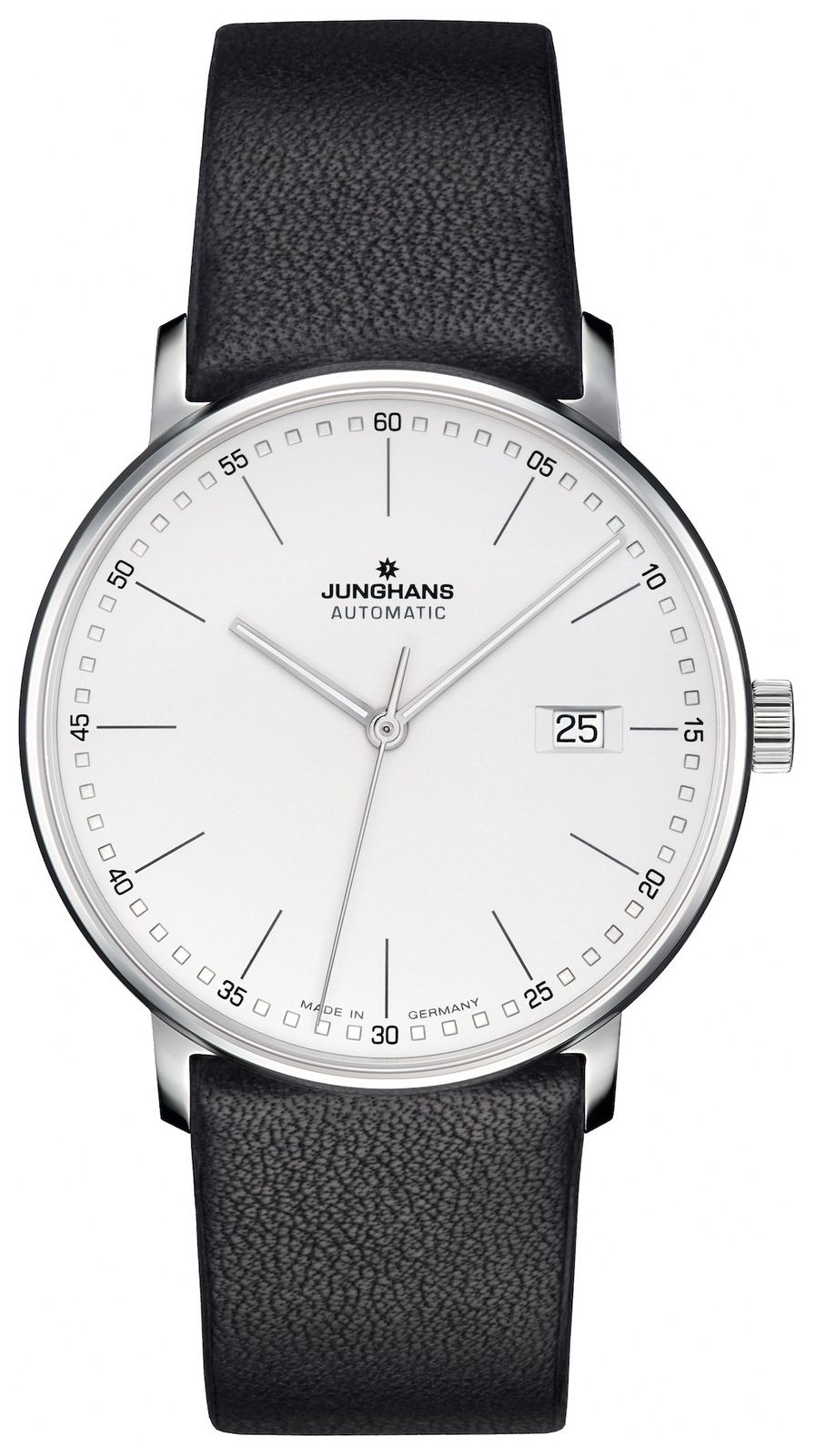 Junghans FORM A Calfskin Black Strap with Batons 27/4730.00 Watch
