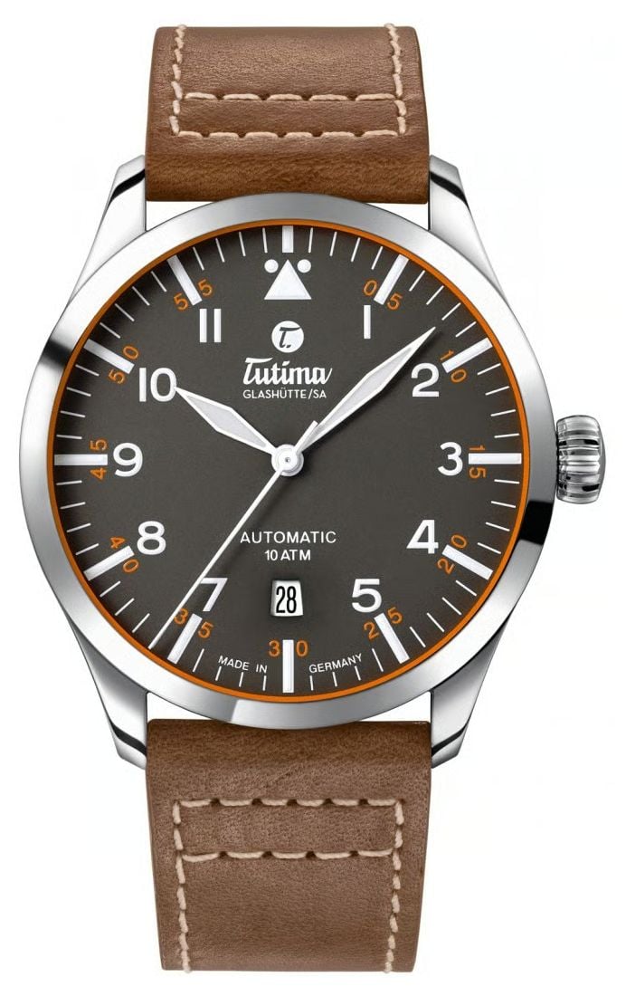 Tutima Glash&Atilde;tte Flieger Automatic 41mm GunmetalGrey Watch