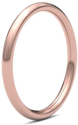 James Moore & Co | Ouro rosa 9 quilates | 2 mm | pesado | tamanho tradicional | ag_2lhc-9r AG_2LHC-9R