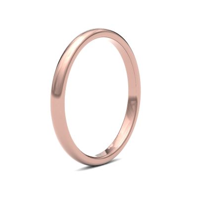 James Moore Wedding Ring | Oro rosa 18 carati | 2 mm | pesante | misura premium court | ag_2lhp-18r AG_2LHP-18R