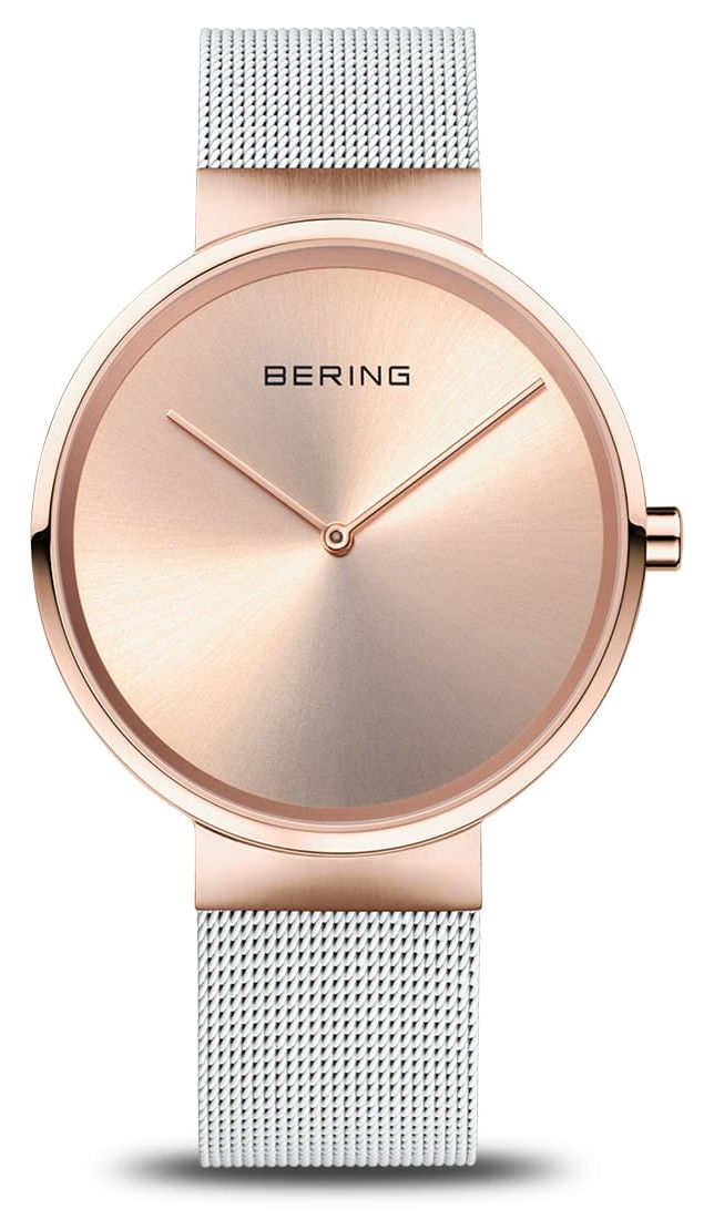 Bering Cadran classique (39 mm) en or rose / bracelet en montre