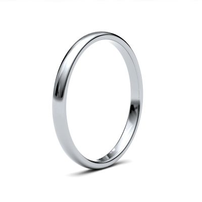 James Moore Wedding Rings | Palladium 500 | 2mm | Medium | Premium Court | AG_2GMP-PD5