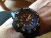 Customer picture of Luminox Selo da marinha 3500 masculino mostrador azul pu pulseira preta XS.3503.F
