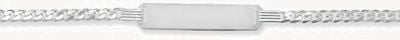 Silver Curb ID Baby Bracelet G2452