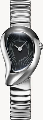 D1 Milano Pure Drop (23mm) Matte Black Dial / Stainless Steel Bracelet DRBL01