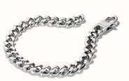 Thomas Sabo Mens Stainless Steel Curb Bracelet A2252-S01-53-L19,5 - vista alternativa 2