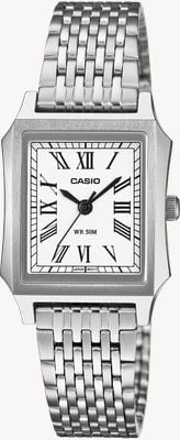 Casio Serie Ltp-b190 Quarzo classico (23,5 mm) Quadrante bianco / Bracciale in acciaio inossidabile LTP-B190D-7BVER