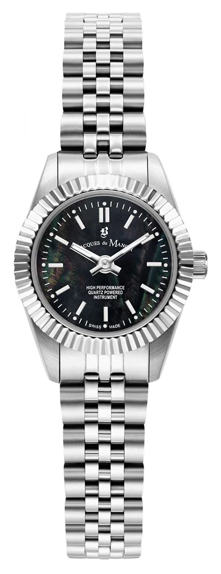 Jacques Du Manoir Mini Inspiration 22mm Black Motherof Watch Jacques Du Manoir Mini Inspiration 22mm Black Motherof Watch