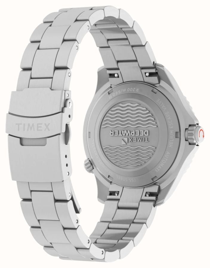 Timex DEEPWATER MERIDIAN Mens Stainless Steel Bracelet With White Dial TW3A01600 - alternative Ansicht 4