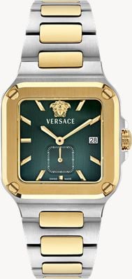 Versace GRECA EDGE GENT (38mm) Green Gradient Dial / Two-Tone Stainless Steel Bracelet VE9Y00426