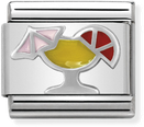 Nomination Classic Cocktail Sterling Silver & Steel Enamel Charm 330202/26