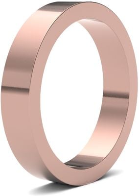 James Moore Wedding Ring  | 9ct Rose Gold | 4mm | Heavy | Size Flat | AG_4GHF-9R AG_4GHF-9R