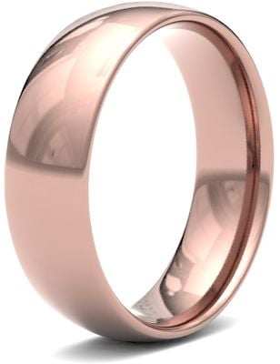 James Moore & Co | 9 Karat Roségold | 6 mm | leicht | Größe traditioneller Hof | ag_6glc-9r AG_6GLC-9R