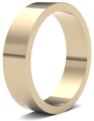 James Moore Wedding Ring  | 18ct Yellow Gold | 5mm | Light | Size Flat | AG_5GLF-18Y AG_5GLF-18Y