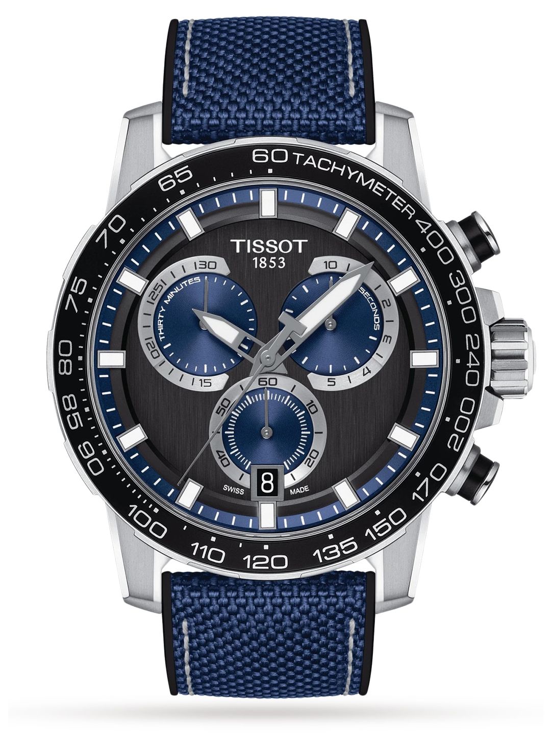 Tissot Chrono supersports hommes | cadran bleu | bracelet en montre