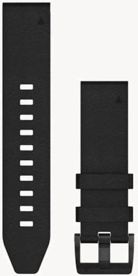 Garmin Schwarzes Lederband nur Quickfit 22mm 010-12740-01