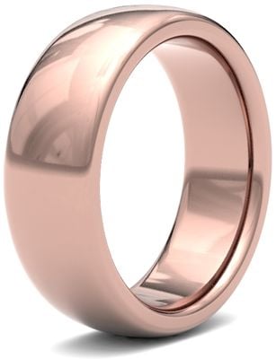 James Moore Wedding Rings | 9ct Rose Gold | 7mm | Heavy | Premium Court | AG_7LHP-9R