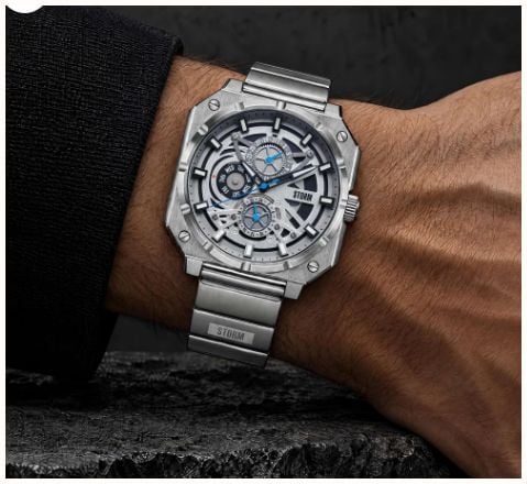 STORM STORM VYRONET / Silver Skeleton Dial / Stainless Steel Bracelet 47575/S - autre vue 2