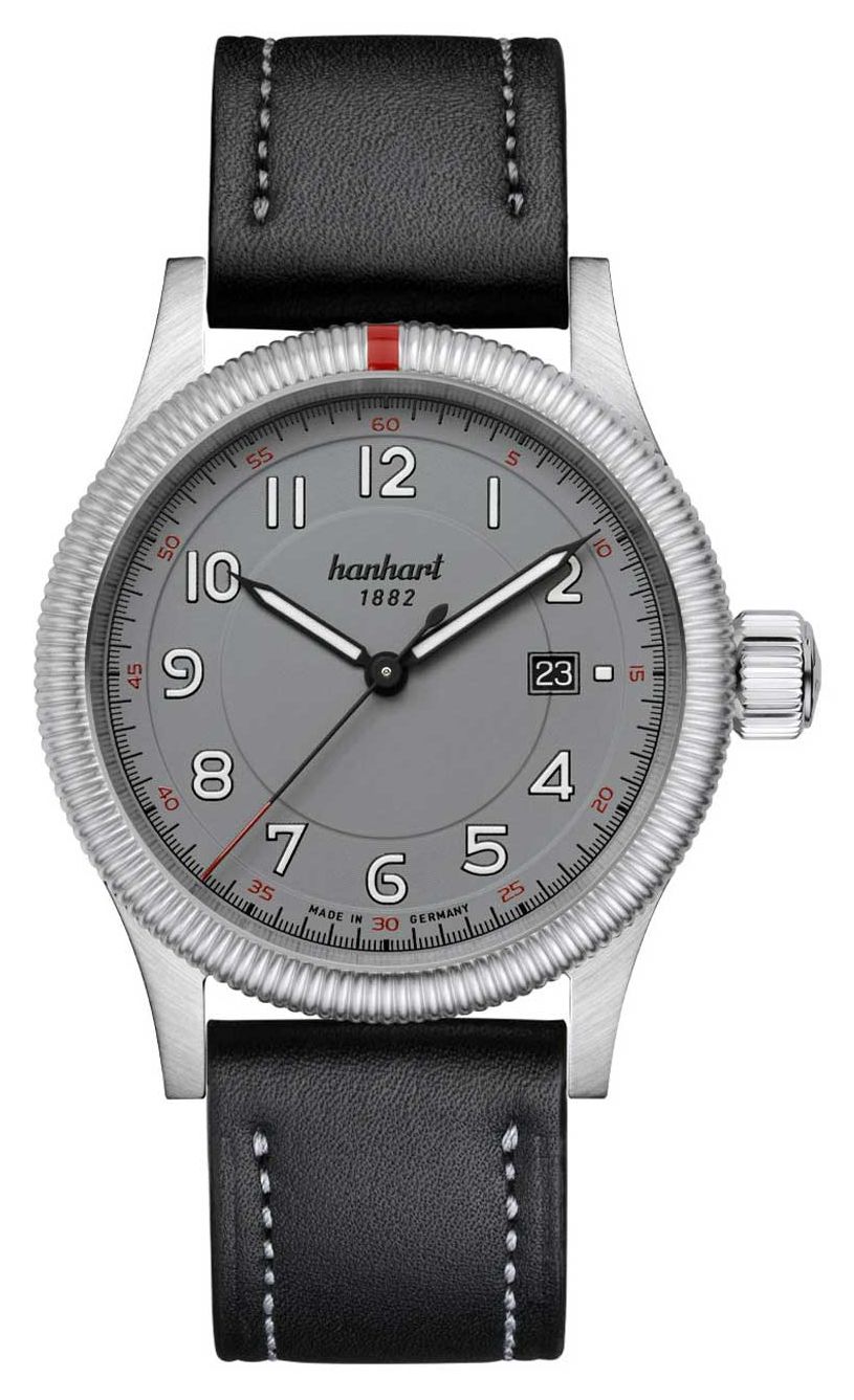 Hanhart automatique Pioneer One (42 mm), cadran gris montre