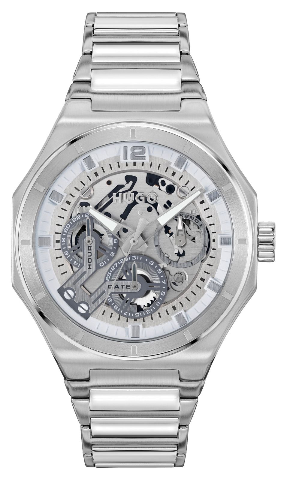 HUGO homme #grail squelette (44 mm) cadran argent montre-image-145183