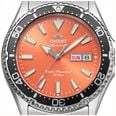 Orient Men's Automatic Dive Mako Kamasu Orange Sunburst Dial Stainless Steel Bracelet Sapphire Crystal RA-AA0826Y39B - vue alternative 5