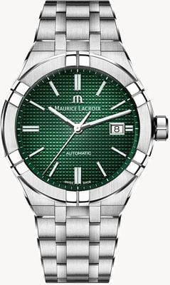 Maurice Lacroix Aikon 42mm Green Limited Edition Stainless Steel Bracelet AI6008-SS002-630-1