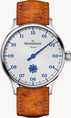 MeisterSinger Pangaea Automatic (40mm) Silver-Grey Fermata Dial / Brown Leather Strap PDS901B-SF03