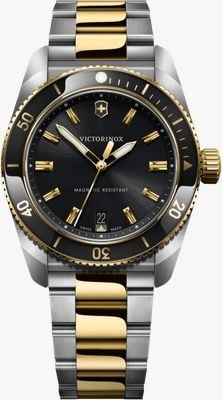 Victorinox Maverick石英 (39毫米) 黑色表盘 / 双色不锈钢表带 242102