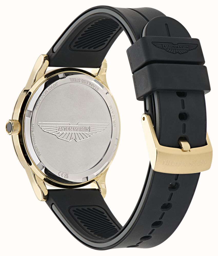 Aston Martin SLS Icon Small-Seconds Quartz (40mm) Black Dial / Black Silicone Strap MTIL1F601 - autre vue 3