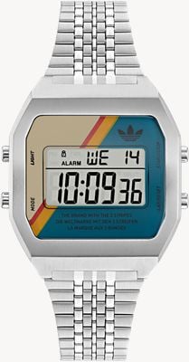 Adidas Cadran numérique multicolore à deux (36 mm) / acier inoxydable AOST23556