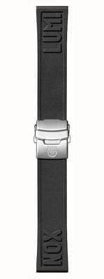 Luminox Echt rubberen bandje op maat te knippen - zwart - 22 mm - stalen gesp (alleen bandje) FPX.2405.20Q.K