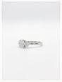 0.89ct Oval Natural Diamond Platinum Trilogy Ring J25396 - 別ビュー 2
