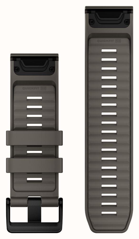 Garmin QuickFit Bands (26mm) Pebble Grey with Black Hardware - Strap Only 010-14560-00 - alternate view 2