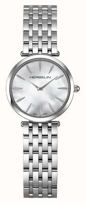 Herbelin イプシロンクォーツ（28mm）マザーオブパールダイヤル/ステンレススチールブレスレット 17116B19