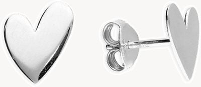 CME Leicester Limited Sterling Silver Heart Stud Earrings H7168/S