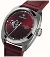 Bremont Terra Nova Jumping Hour Automatic (40.5mm) Burgundy Sunray Lacquered Dial / Burgundy Leather Strap TN40-JH-SS-BG-L-S - vista alternativa 3