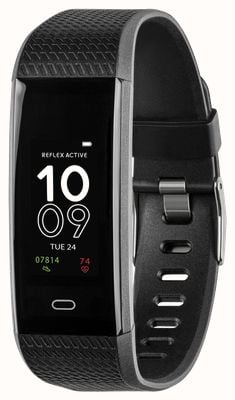 Reflex Active Bracelet en silicone noir pour tracker d'activité intelligent série 35 (20 mm) RA35-2211