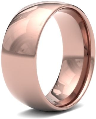 James Moore & Co | 9ct 玫瑰金 | 8毫米 | 轻盈 | 传统宫廷尺寸 | ag_8glc-9r AG_8GLC-9R