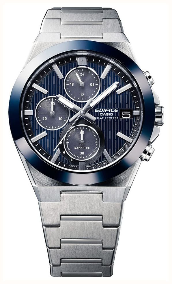 Casio Edifice Solar Powered Chronograph (39.5mm) Blue Dial