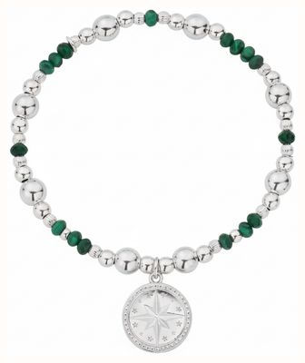 ChloBo Forever Wandering Malachite Drop Star Sterling Silver SBSETM9333228