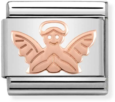 Nomination Classic Angel 9ct Rose Gold Steel Charm 430104/14