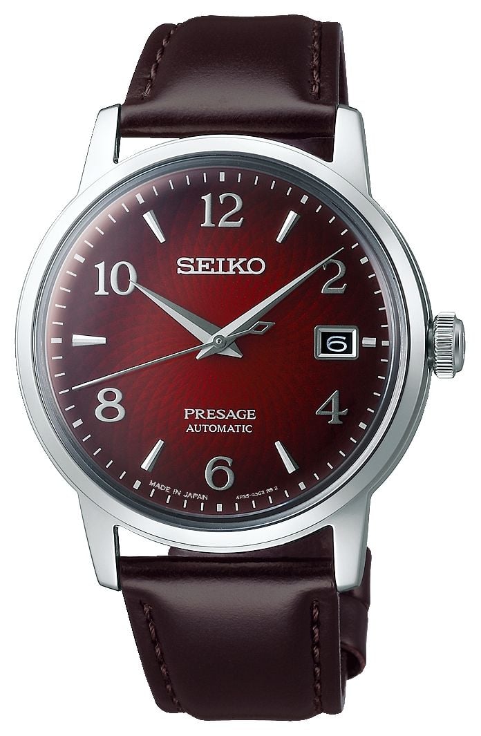 Seiko Presage | negroni | automatique | cadran rouge | montre