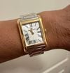 Customer picture of Maurice Lacroix フィアバ スクエア（24mm）シルバーサンブラッシュ「フリニケ」文字盤 / ツートンステンレススチールブレスレット FA1205-PVY02-110-A