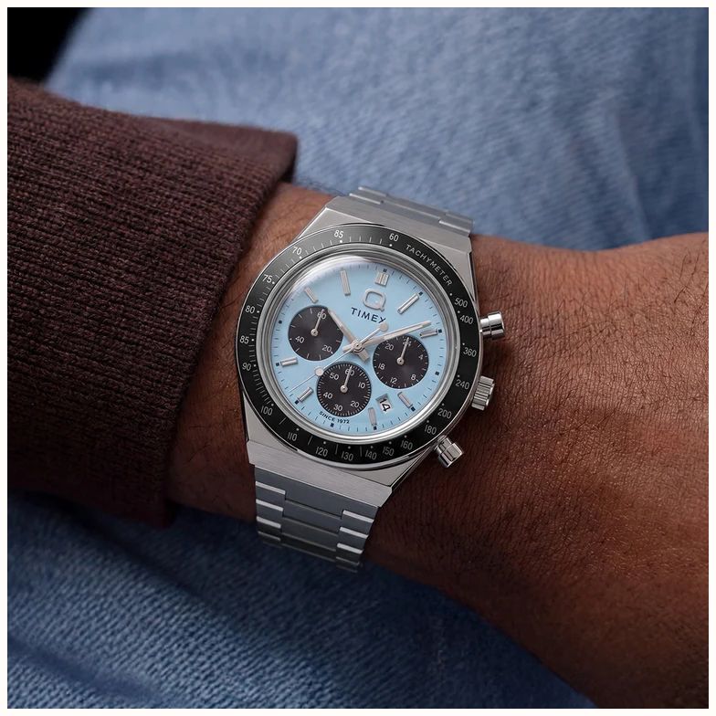 Timex Q Sport Timex Chronograph 40mm Stainless Steel Bracelet TW2Y88600 - widok alternatywny 6