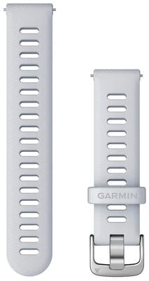 Garmin Bracelet à dégagement rapide uniquement (18 mm) en pierre blanche, matériel argenté 010-11251-3F